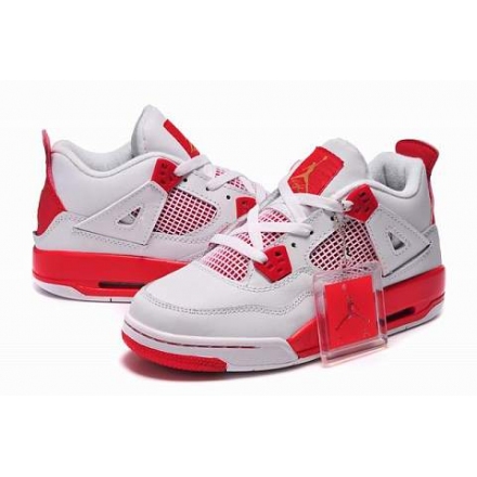 Air Jordan 4 Retro white/red A.A.A