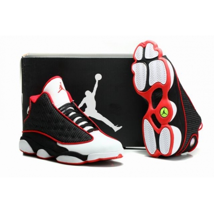 Air Jordan 13 Retro black/white-red A.A.A