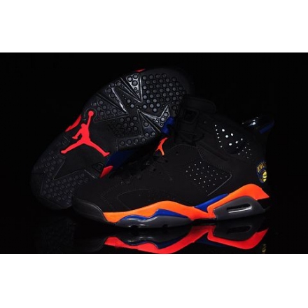 Air Jordan 8 Retro Men Shoes black/orange-royal AAAA