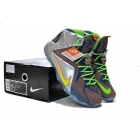 Nike Lebron XII brown/silver/green Men's shoe