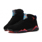 Air Jordan 7 Retero Men shoes black/red AAAAA