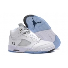 Air Jordan 5 Retro Men Shoes white/white-black